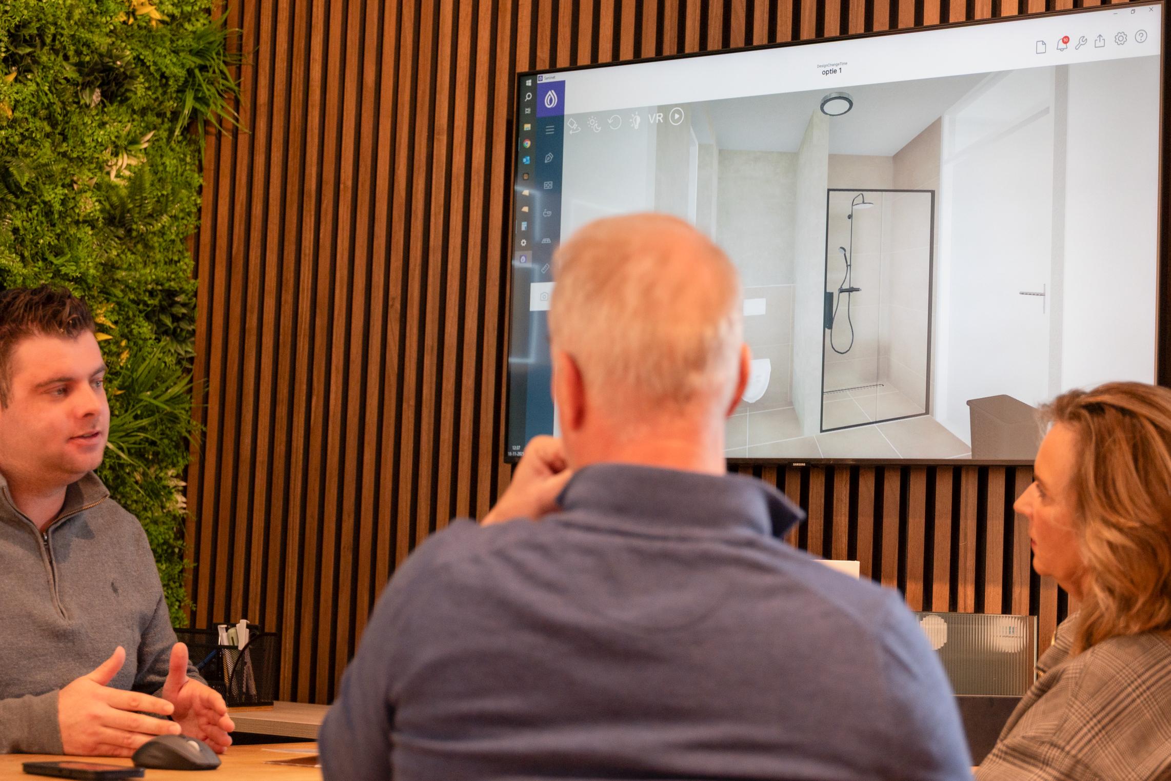 3D ontwerpen in de showroom